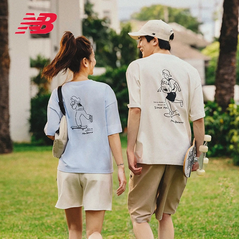 【LWTNB】NB官方 24夏季运动舒适潮流时尚圆领短袖印花T恤 AWT42321