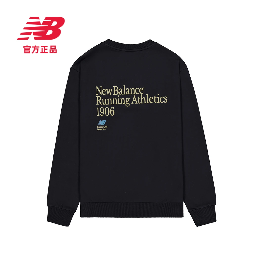 NEW BALANCE NB官方百搭运动潮流休闲圆领针织卫衣AMT43315