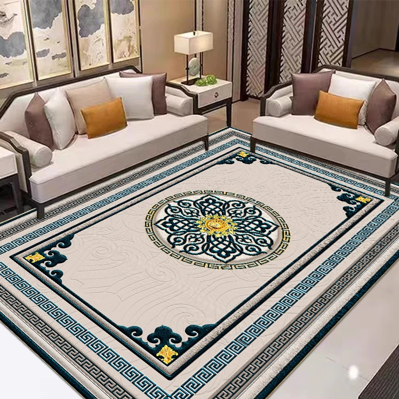 【外贸-849】240x360欧式客厅卧室吸水防滑百搭客厅轻奢茶几垫地毯