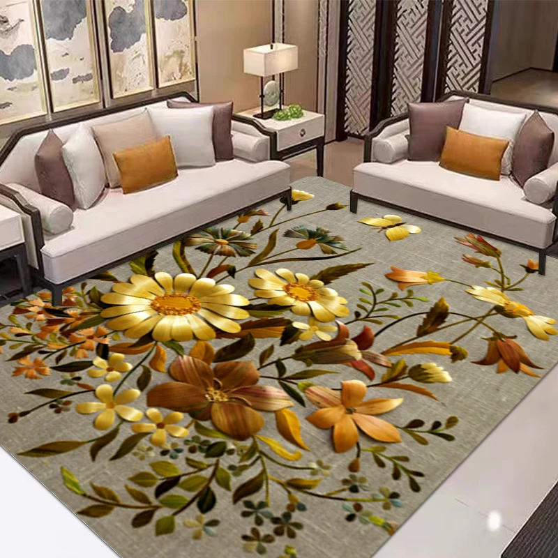 【太阳花】180x260立体百搭四季通用客厅卧室茶几飘窗健身家用地毯