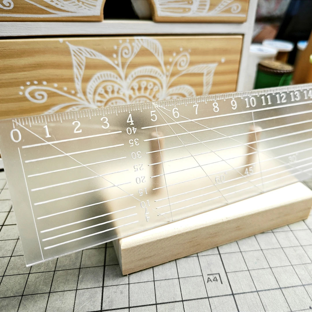 定制尺子20*5厘米拼布尺绘图尺缝份尺