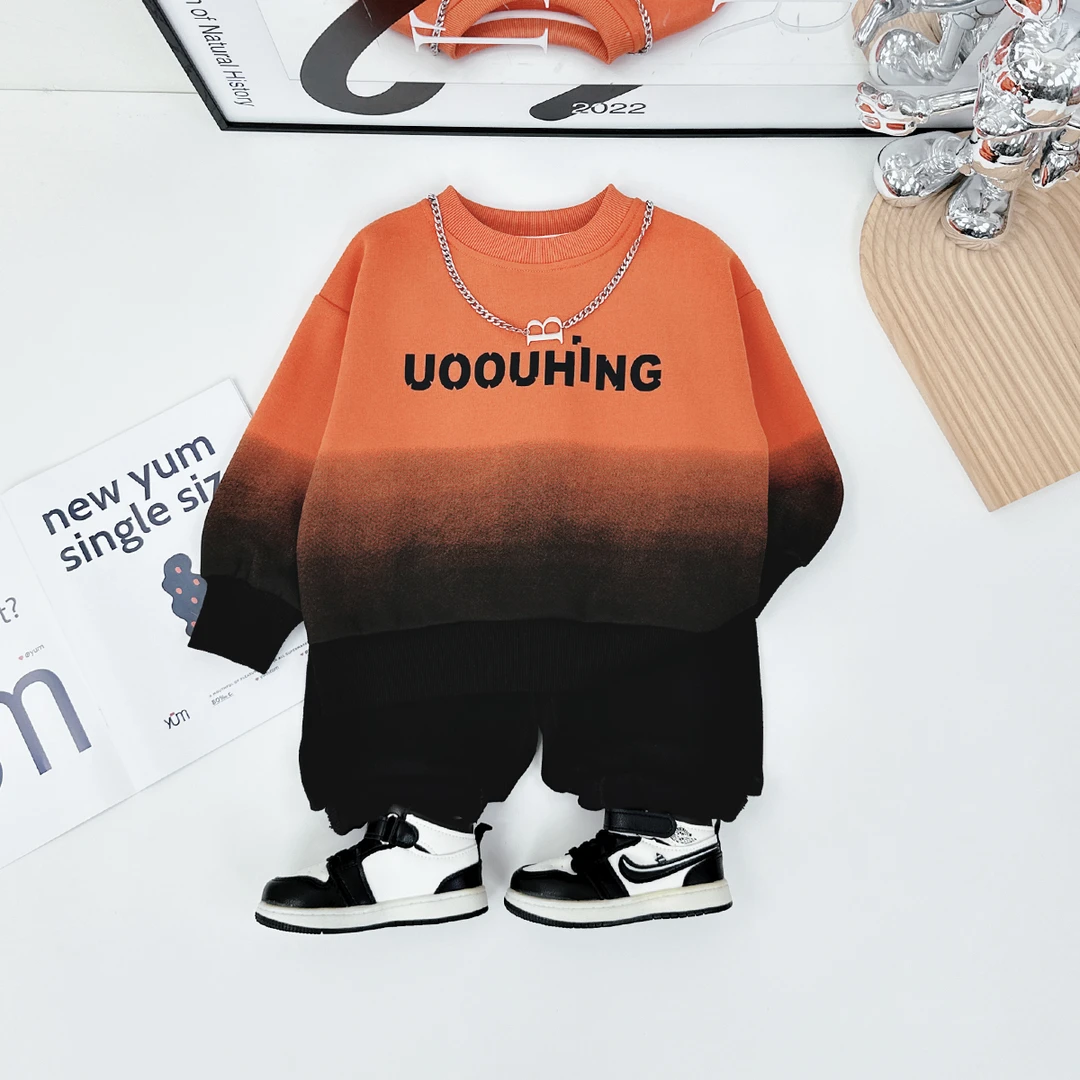 儿童卫衣长袖2024新款秋装男童秋上衣 D-HZ24778-1 悠悠童话童装