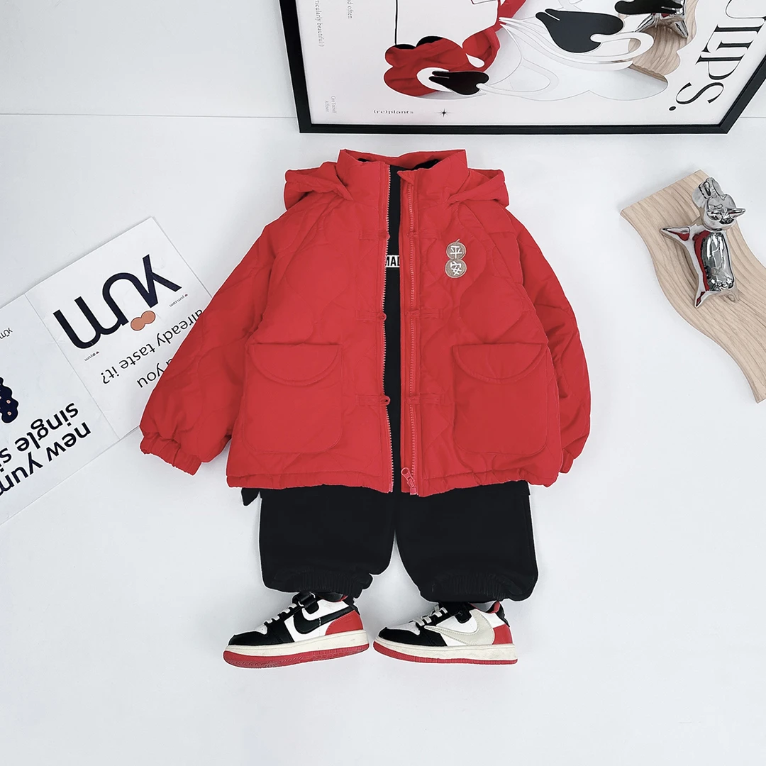 儿童棉服男童冬款加厚棉衣2023新款冬装 D-BQ23771 悠悠童话童装