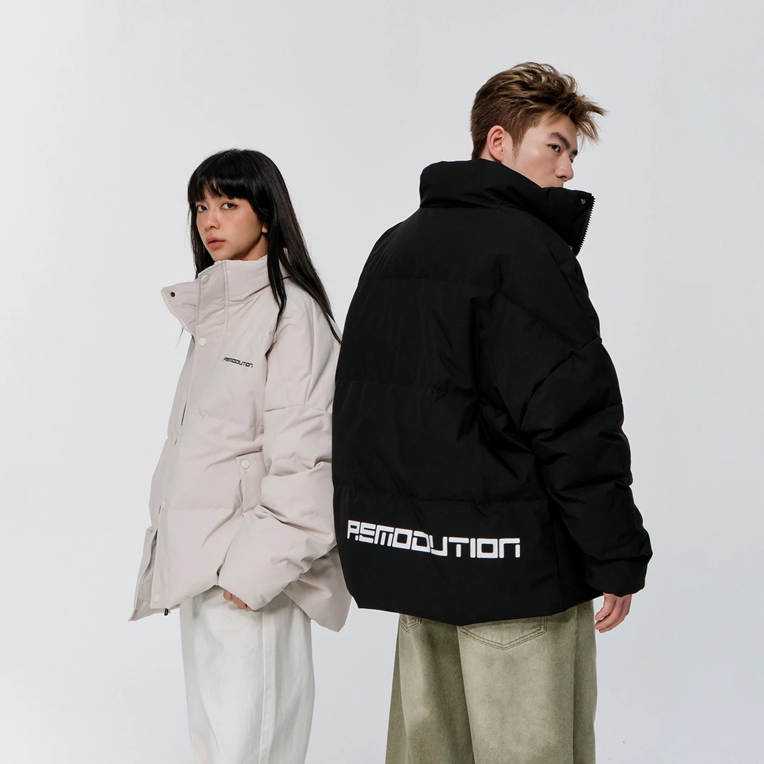 青少年羽绒服2023新款秋冬季外套男女潮牌面包服韩版潮 AE23FW804