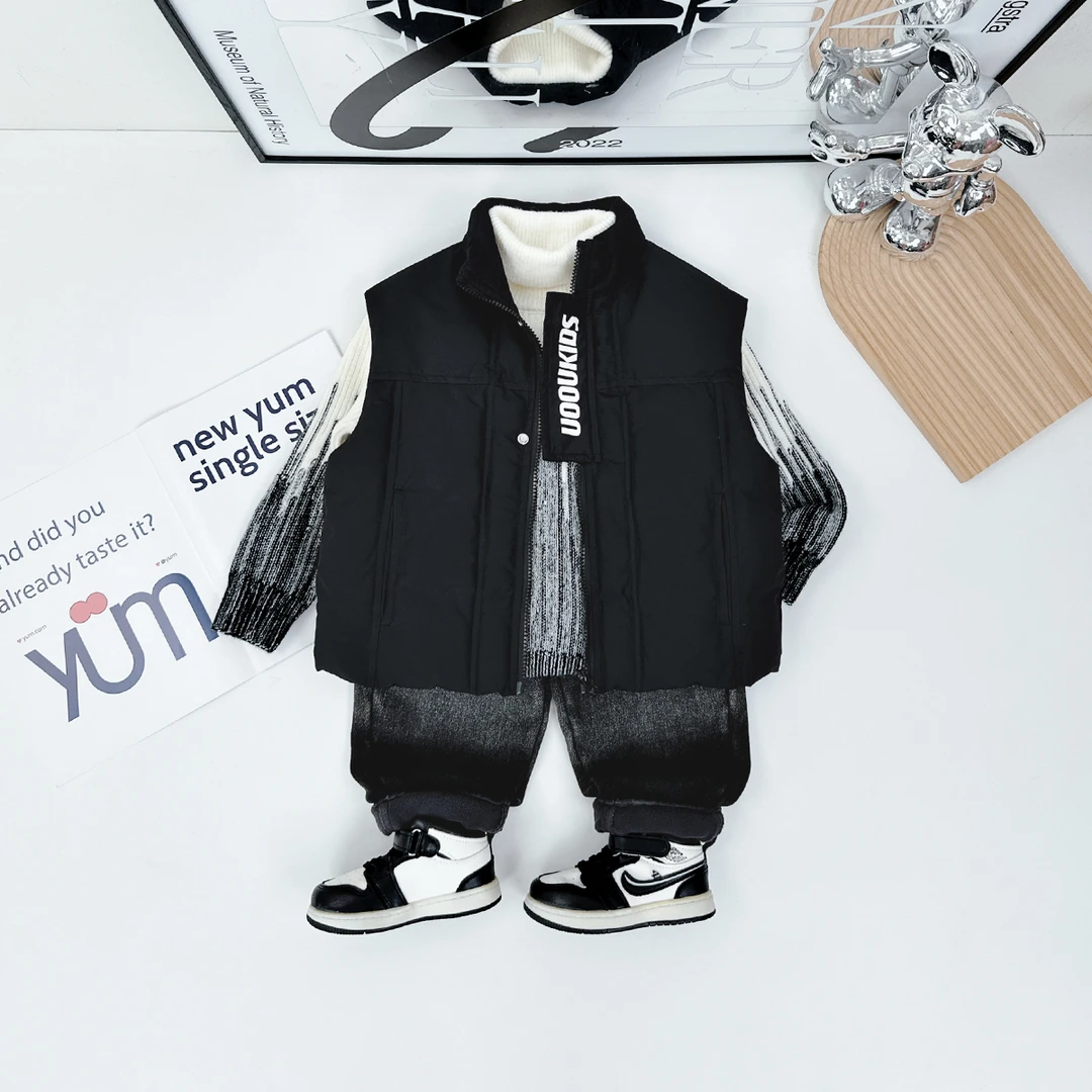 儿童棉马甲加厚2024新款秋冬装男童外套 D-BQ23638 悠悠童话童装