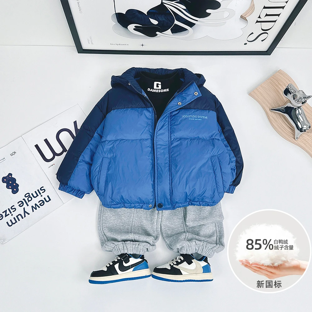儿童羽绒服男童白鸭绒2023新款秋冬装 D-CLD23760 悠悠童话童装