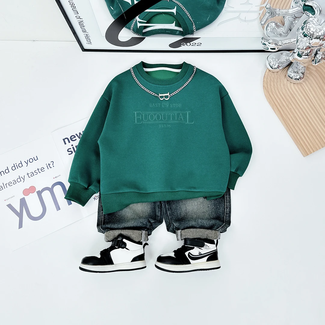 儿童卫衣长袖2024新款秋装男童春秋上衣 D-BQ24729N 悠悠童话童装