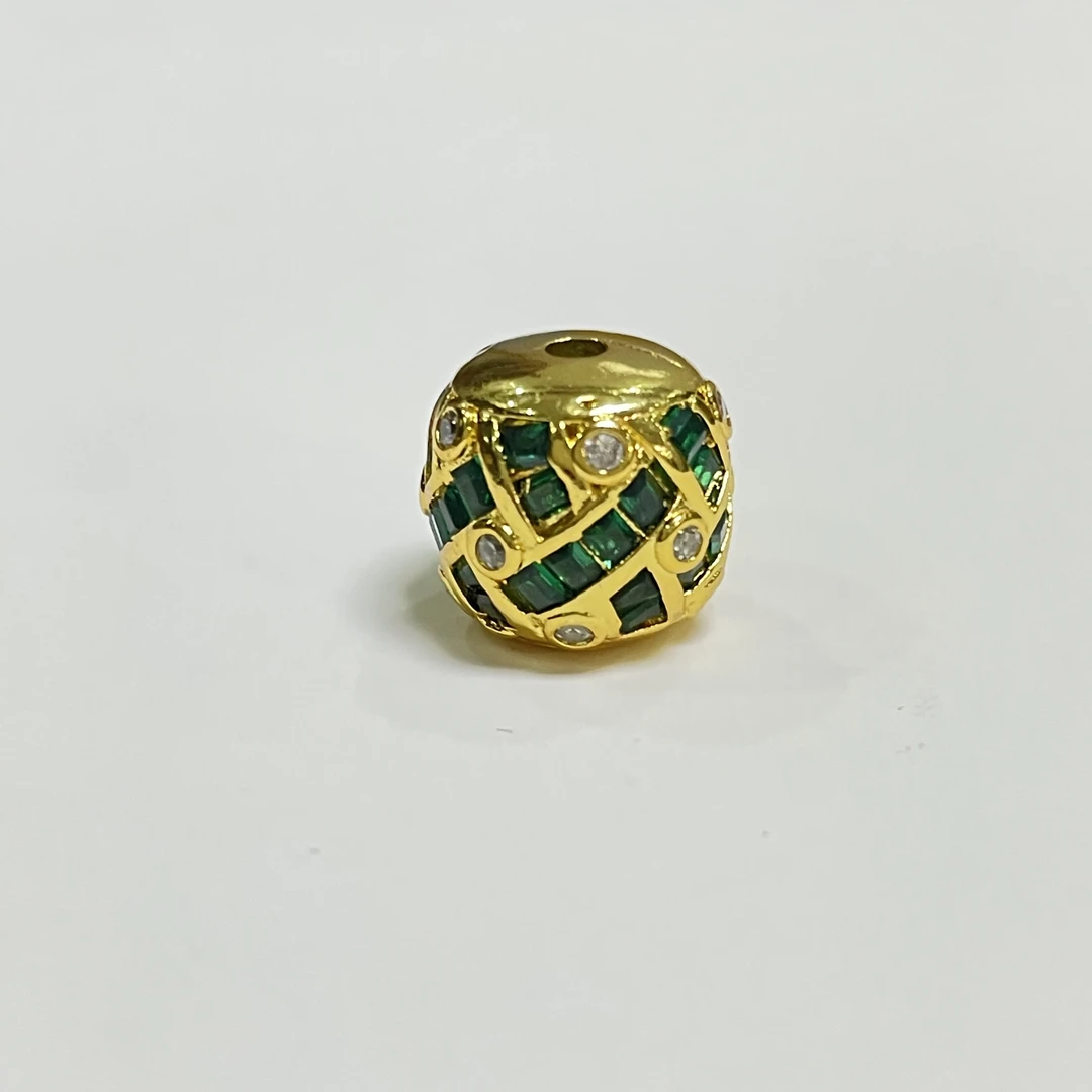 铜合金珐琅吊坠 铜电线珠顶腰配珠搭椰蒂星月猴头文玩配饰11*10