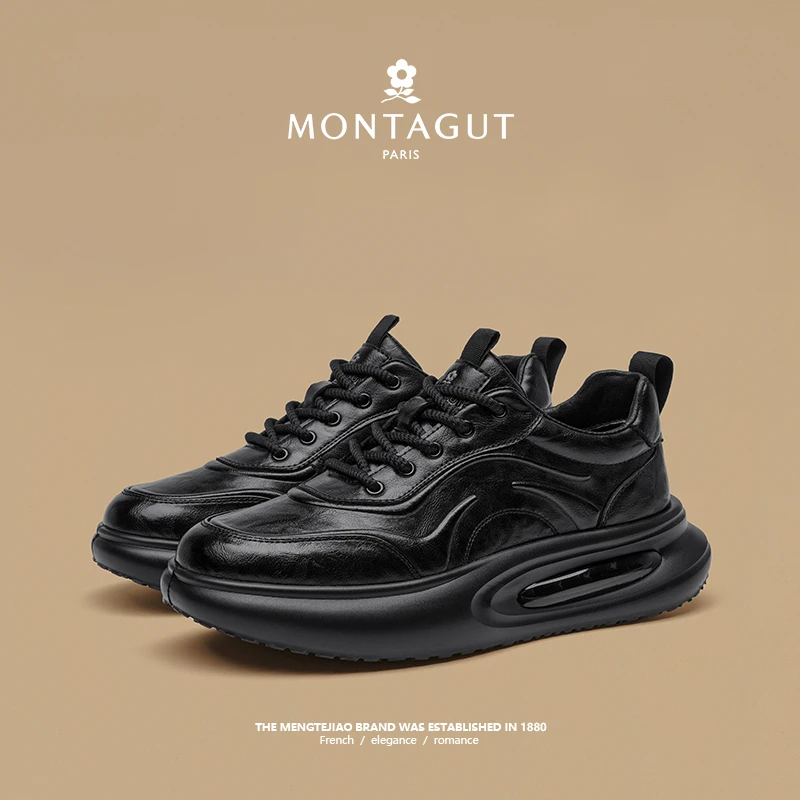 梦特娇男士春季新款百搭运动轻便防滑减震耐磨舒适休闲时尚男鞋