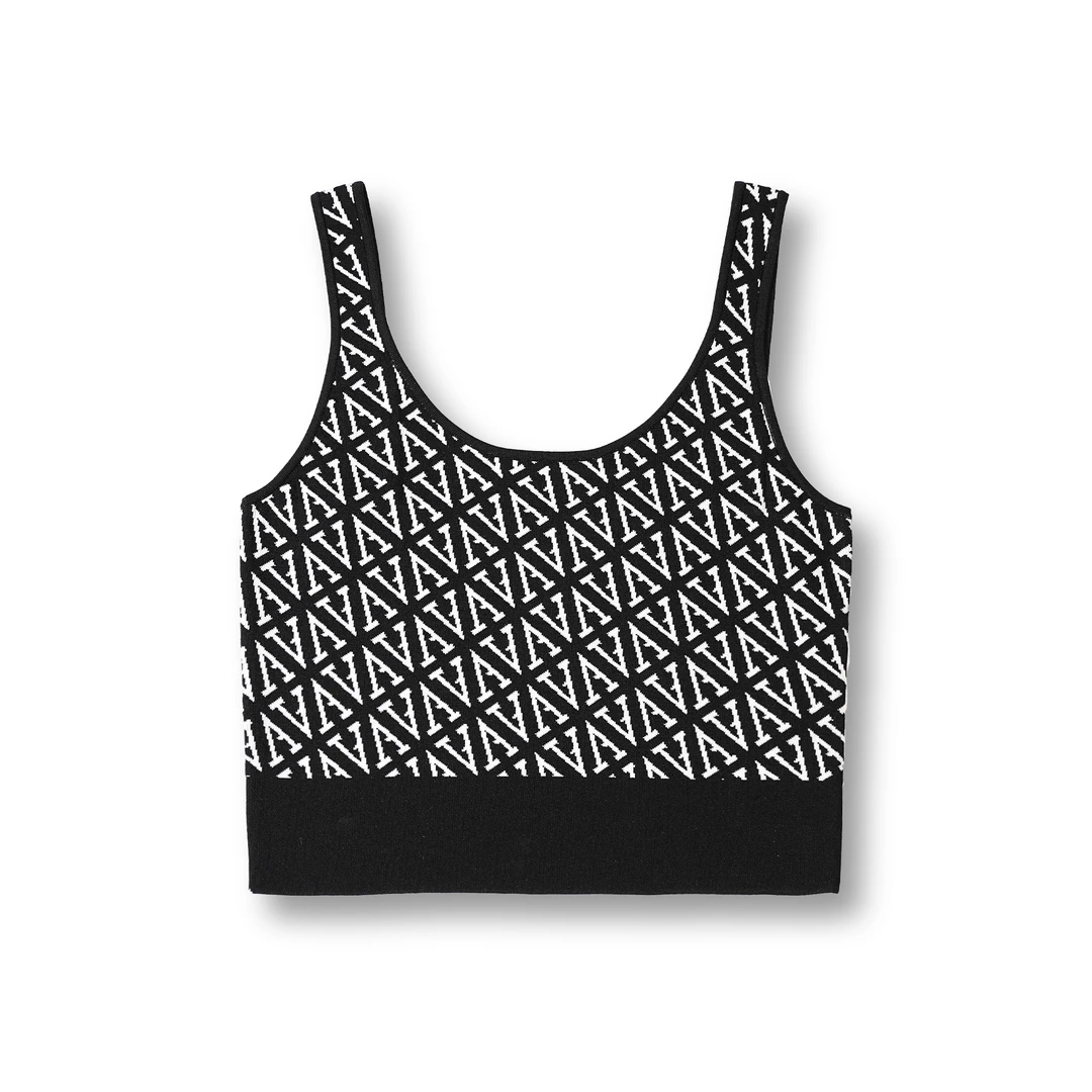 【萨玛雅萨-SMYS】格调-黑白纹字母背心 S235B1038M