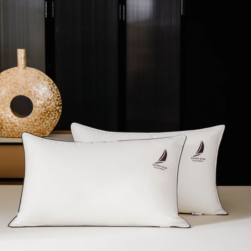 居家好物七星级酒店羽丝绒枕芯轻奢家用立体枕头成人宿舍单人枕芯