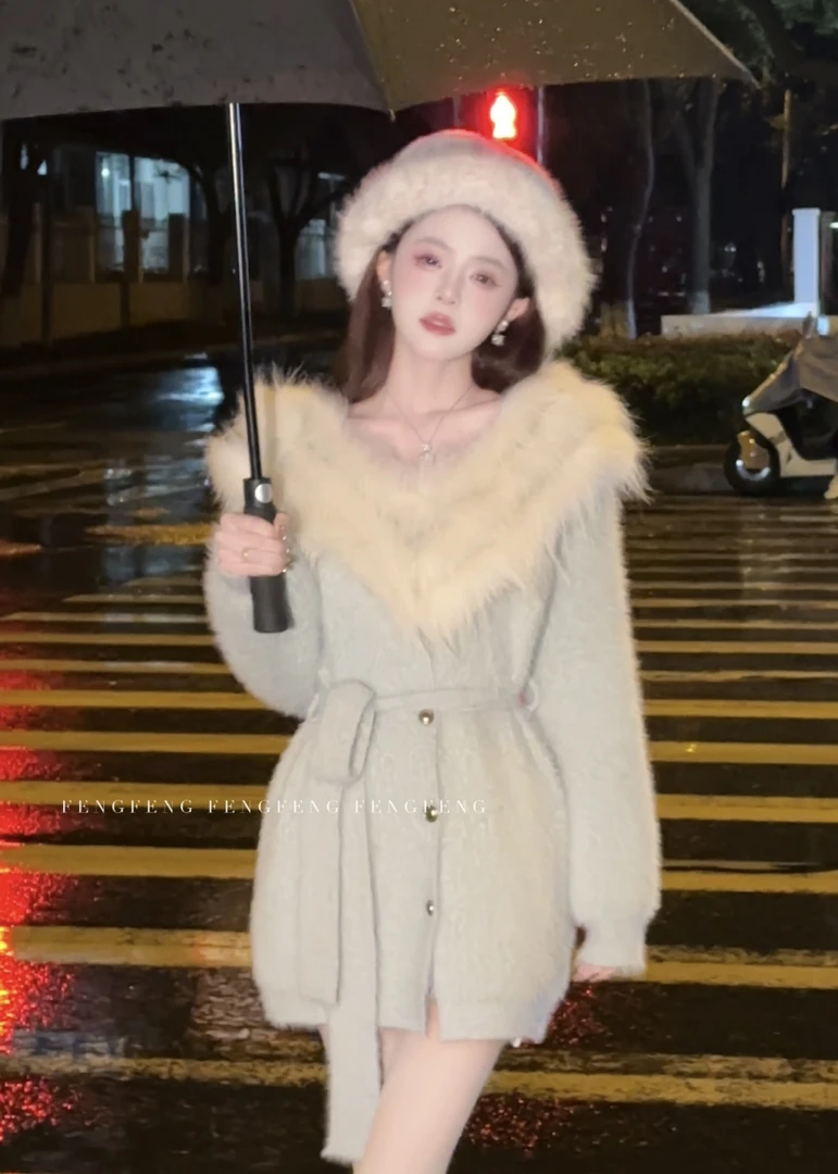 冯冯●【冰岛奶芙】毛衣气质网红轻奢时尚百搭秋冬设计感JJD4MY8080