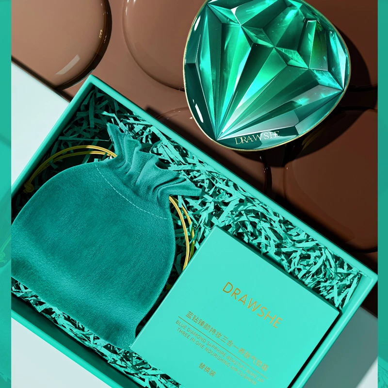 【买一送一】玖皙蓝钻臻颜持妆三合一养肤气垫霜不卡粉滋养保湿水感