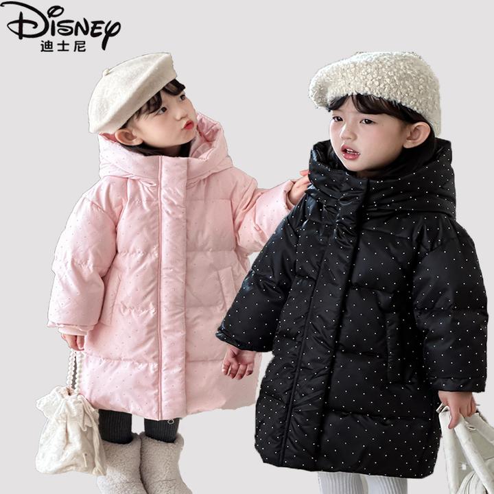 Disney/迪士尼儿童羽绒服中长款休闲童装亮钻时尚儿童羽绒服冬