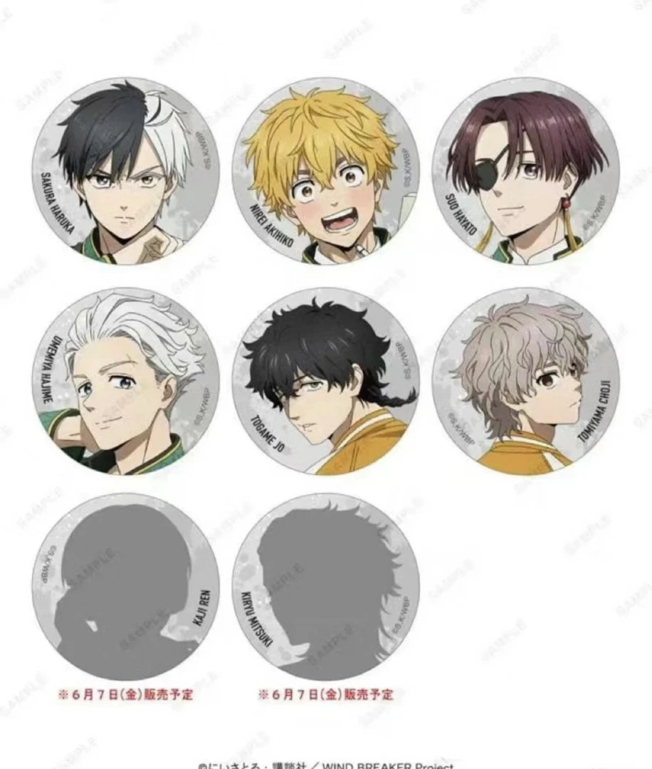 防风铃大交流展系列吧唧 长条徽章 冰箱贴大透卡默认代拆