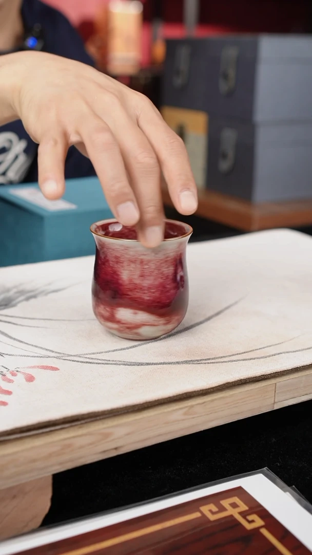 【闪购商品】摆件钧瓷-金鼎作品-玉兰杯