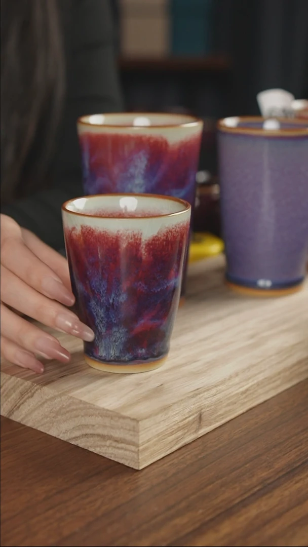 【闪购商品】摆件小师妹-钧瓷-可乐杯