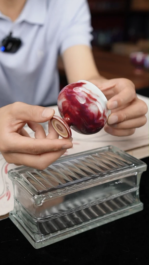 【闪购商品】摆件钧瓷-作品-玉石釉主人杯