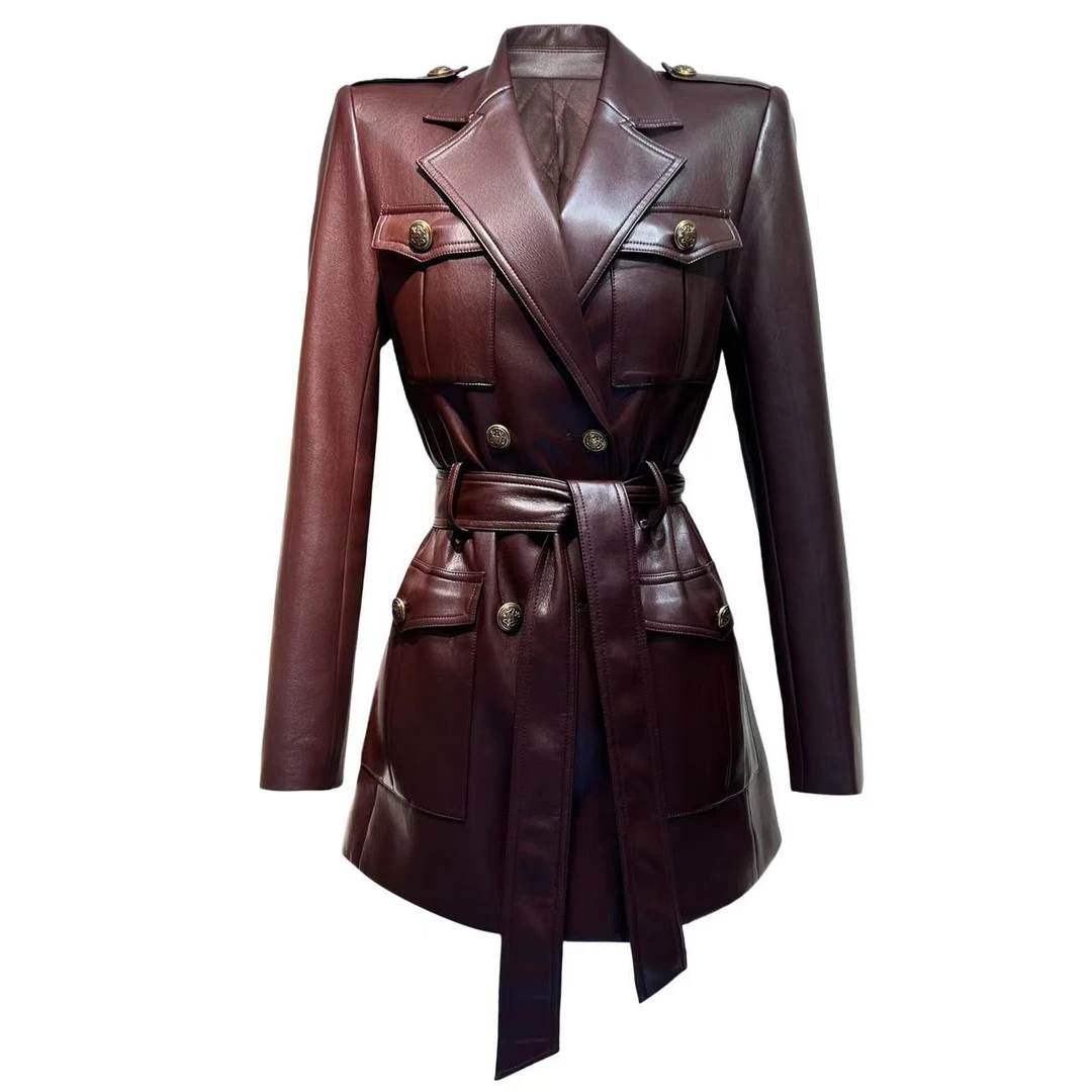 淇淇高定轻奢秋冬时尚保暖皮衣