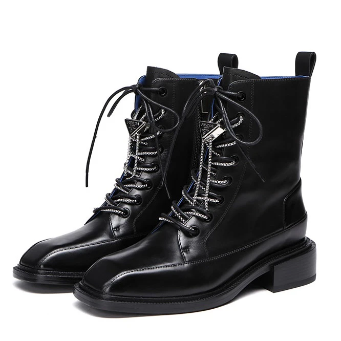 【W077】罗家撤柜时尚英伦风马丁靴默认微瑕