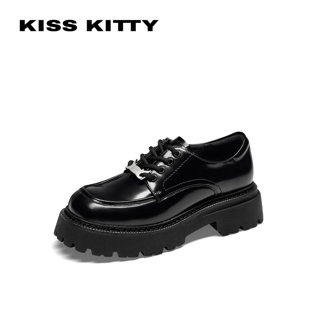 KISSKITTY厚底增高JK乐福鞋SA54168-37