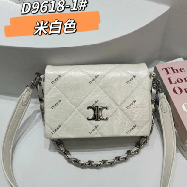 【TY】ZT-D9618-1-米白色 肩包欧美时尚女士小包包洋气夏季斜挎包包