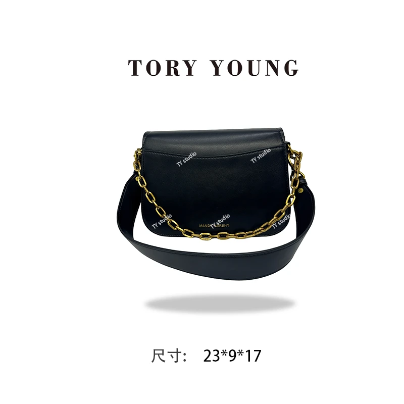 【TY】FES-9665-1-黑色 轻奢高级单肩斜跨链条通勤女包包