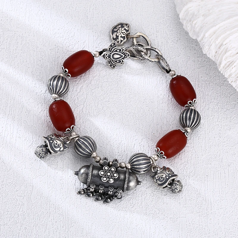 925银手链 SL006手工银潜水艇手链 流行女士韩版手链