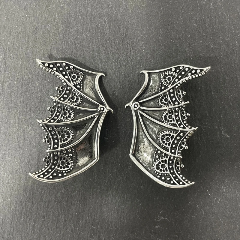 吊坠925银 蝙蝠发夹吊坠 男女同款百搭项链流行挂坠