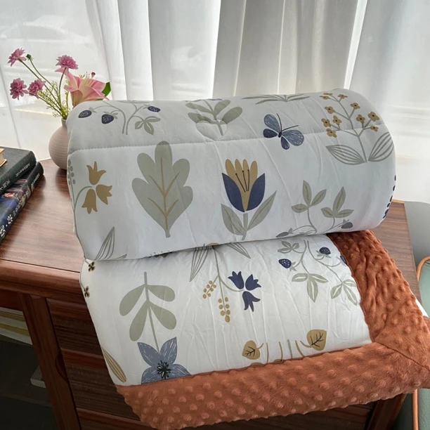 24款单人春秋豆豆被（万物生）A类超柔超软印花可机洗