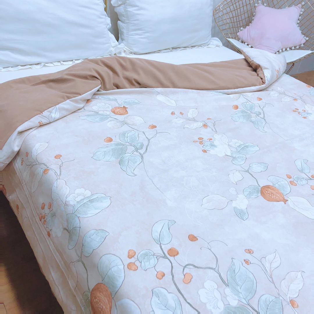 锦棉双人被套（暖秋）高奢贡缎提花秋冬四季适用