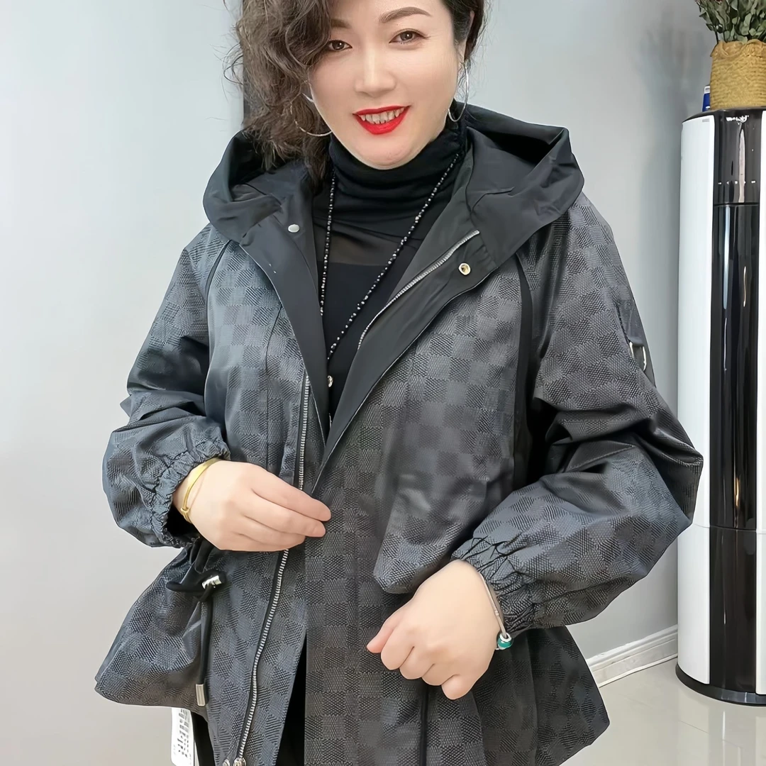 【瀛丽时尚】上衣女外套轻奢时尚气质短款户外防风连帽春秋女款