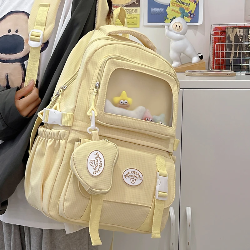 书包女初中生高中大学生小学大容量减负双肩包ins韩系学院风背包