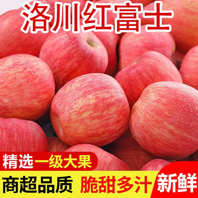 【与辉I同行】陕西洛川苹果红富士脆甜不打蜡水果新鲜现摘2-10斤