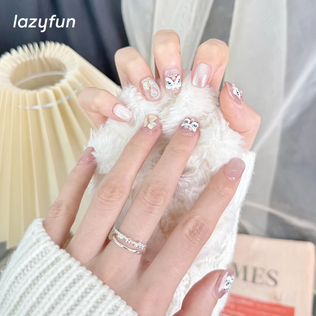 【狮来运转】LAZYFUN纯手工定制美甲可拆卸穿戴甲