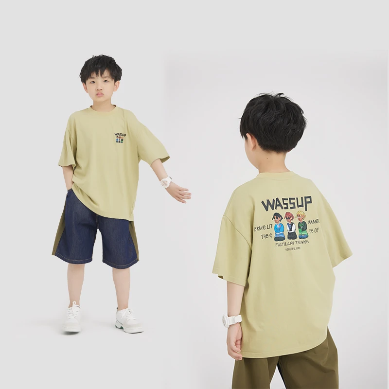 MT原创童装日系男童短袖t恤卡通人物印花儿童夏季新款上衣中大童