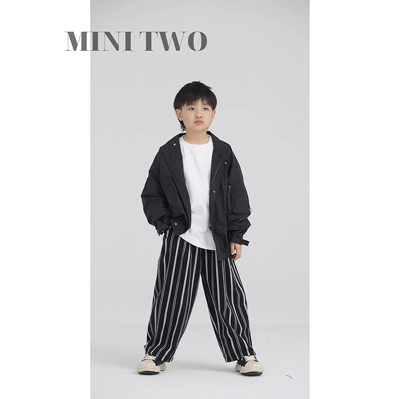 MT原创童装日系男童飞行员夹克外套短款春秋儿童机能重工美式复古