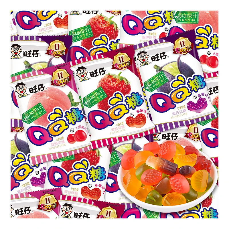 旺旺仔QQ糖小包装散装软糖橡皮糖儿童节幼儿园分享糖果休闲小零食