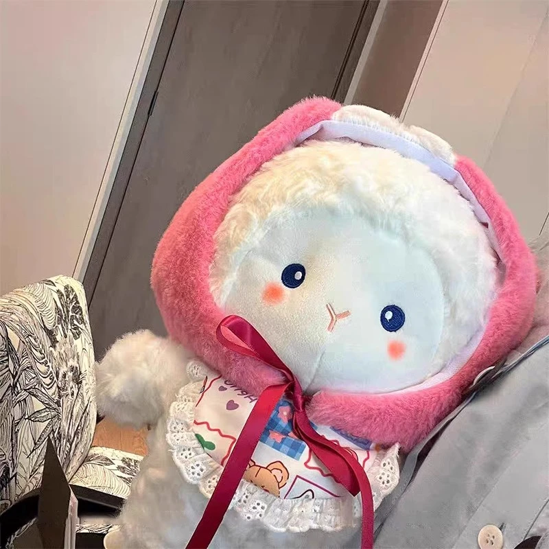 麦麦小羊玩偶生日礼物女生抱睡毛绒玩具安抚陪睡娃娃可爱绵羊公仔