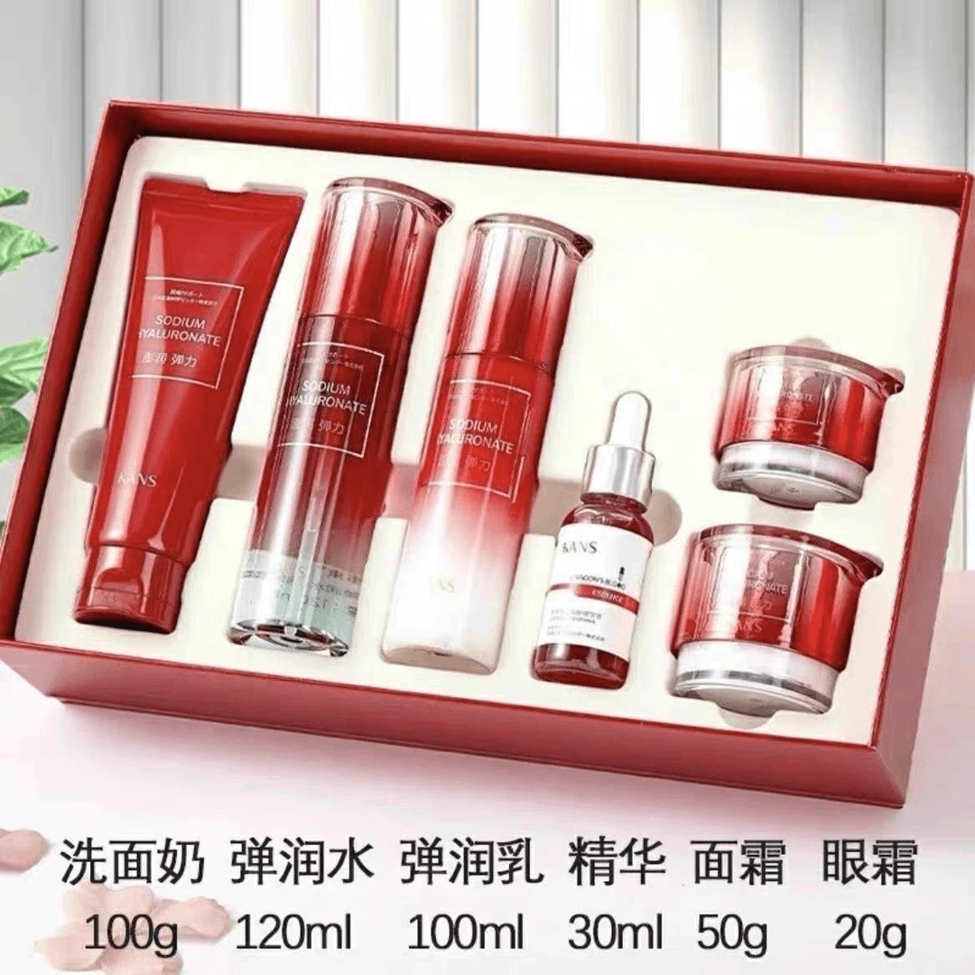 韩束巨水光焕润新颜水润六件套套盒补水保湿清爽不油腻护肤品正品