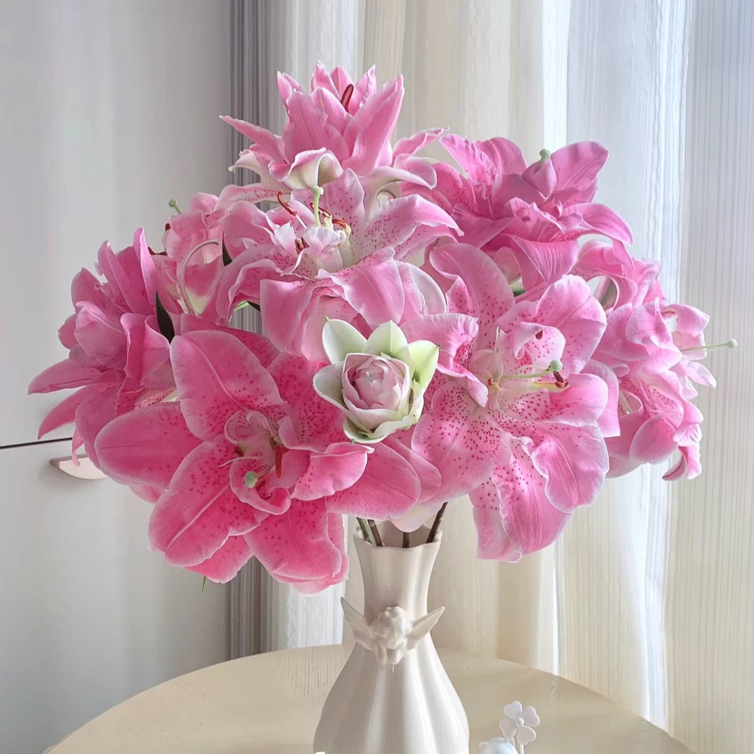 【花和优品】S3头粉拉菲-—重瓣百合