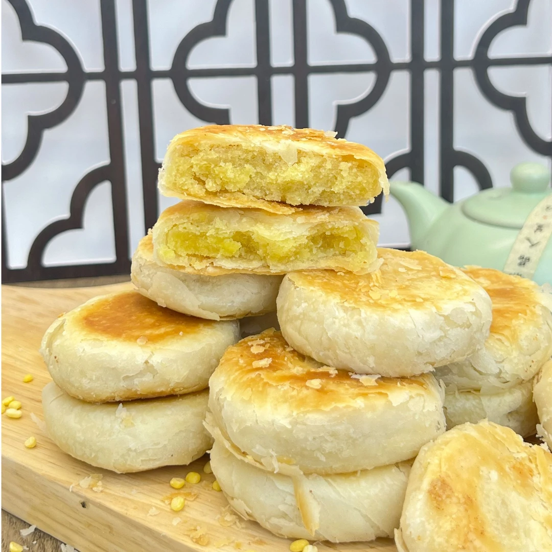 正宗潮汕绿豆饼下午茶点心