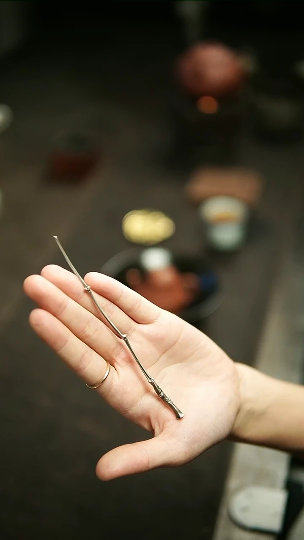 【闪购商品】陋影纯银竹枝茶拨