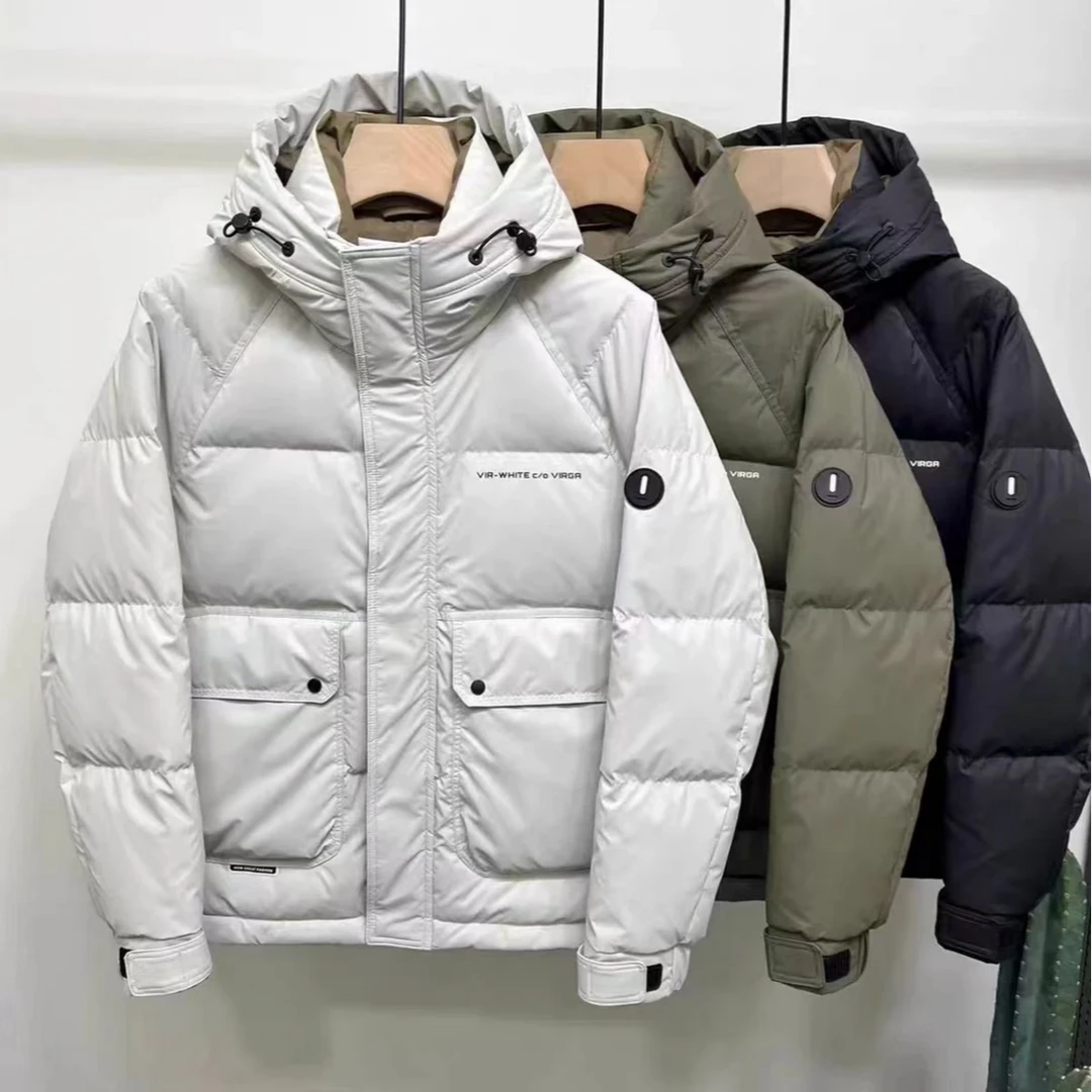 冬季新款防风防寒户外保暖工装羽服YF-1017男士潮流帅气连帽外套