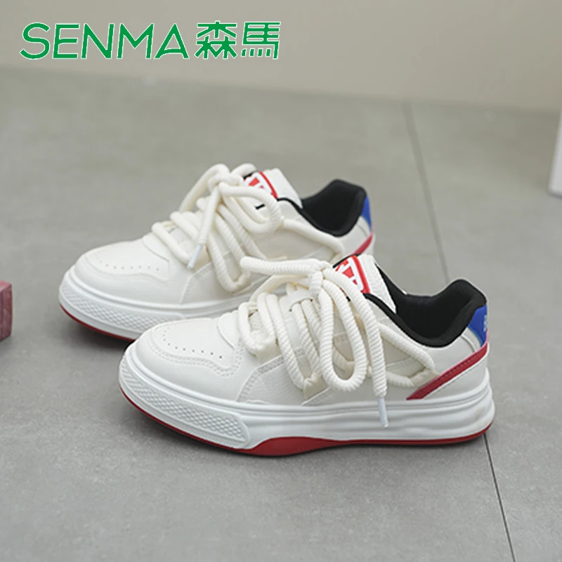 SENMA/森马增高厚底面包鞋夏季小白鞋时尚百搭潮鞋ins运动滑板