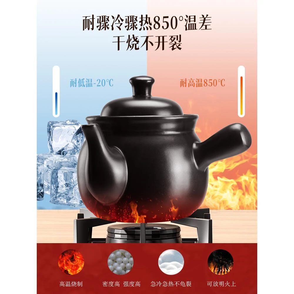 日本砂锅中药煎药壶熬药煮药煲药专用大容量中医药罐老式药罐子