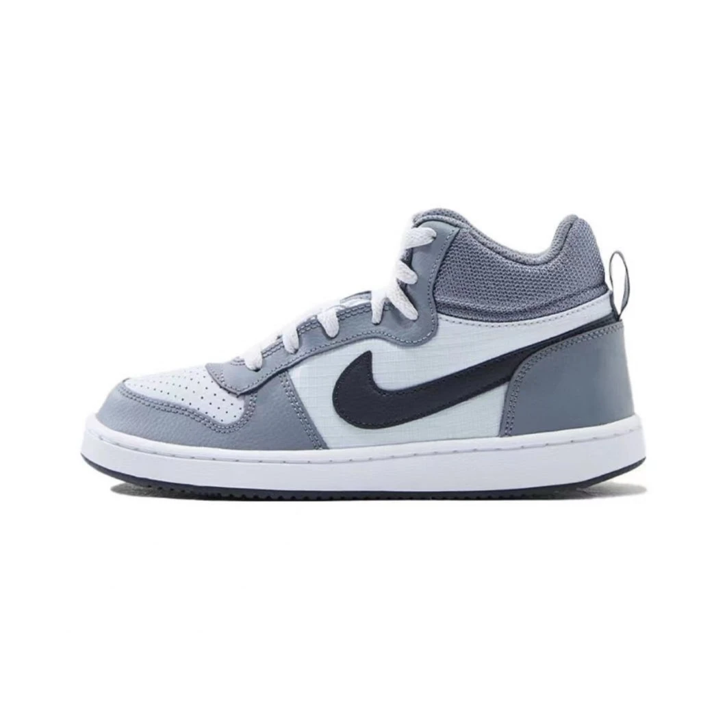 耐克Nike Court Borough 白蓝女子中帮运动休闲板鞋 839977-009