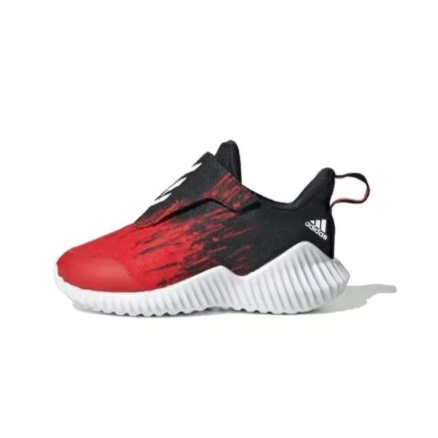 adidas/阿迪达斯Fortarun 运动休闲耐磨低帮鞋 婴童黑红EG0004 KM