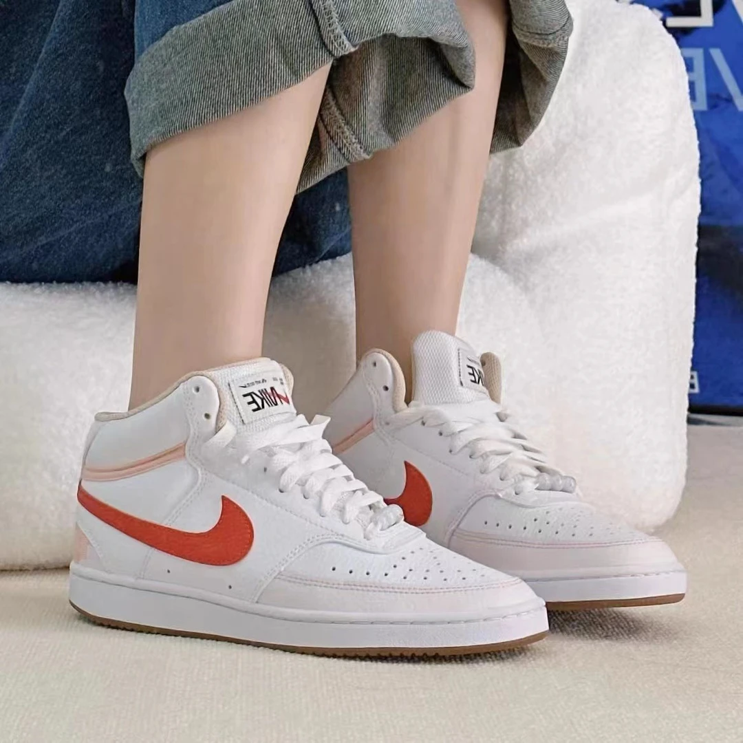 Nike/耐克COURT VISION 女子时尚中帮耐磨休闲运动鞋FD9915-161