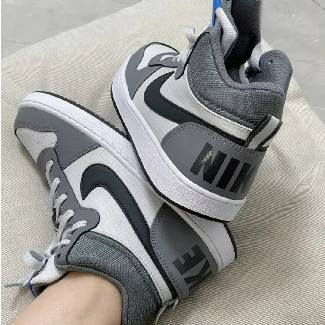 耐克Nike Court Borough 白蓝女子中帮运动休闲板鞋 839977-009 b